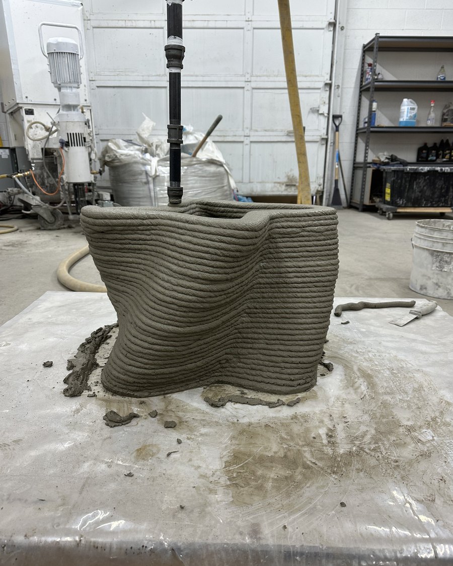 Star shaped planter being printed